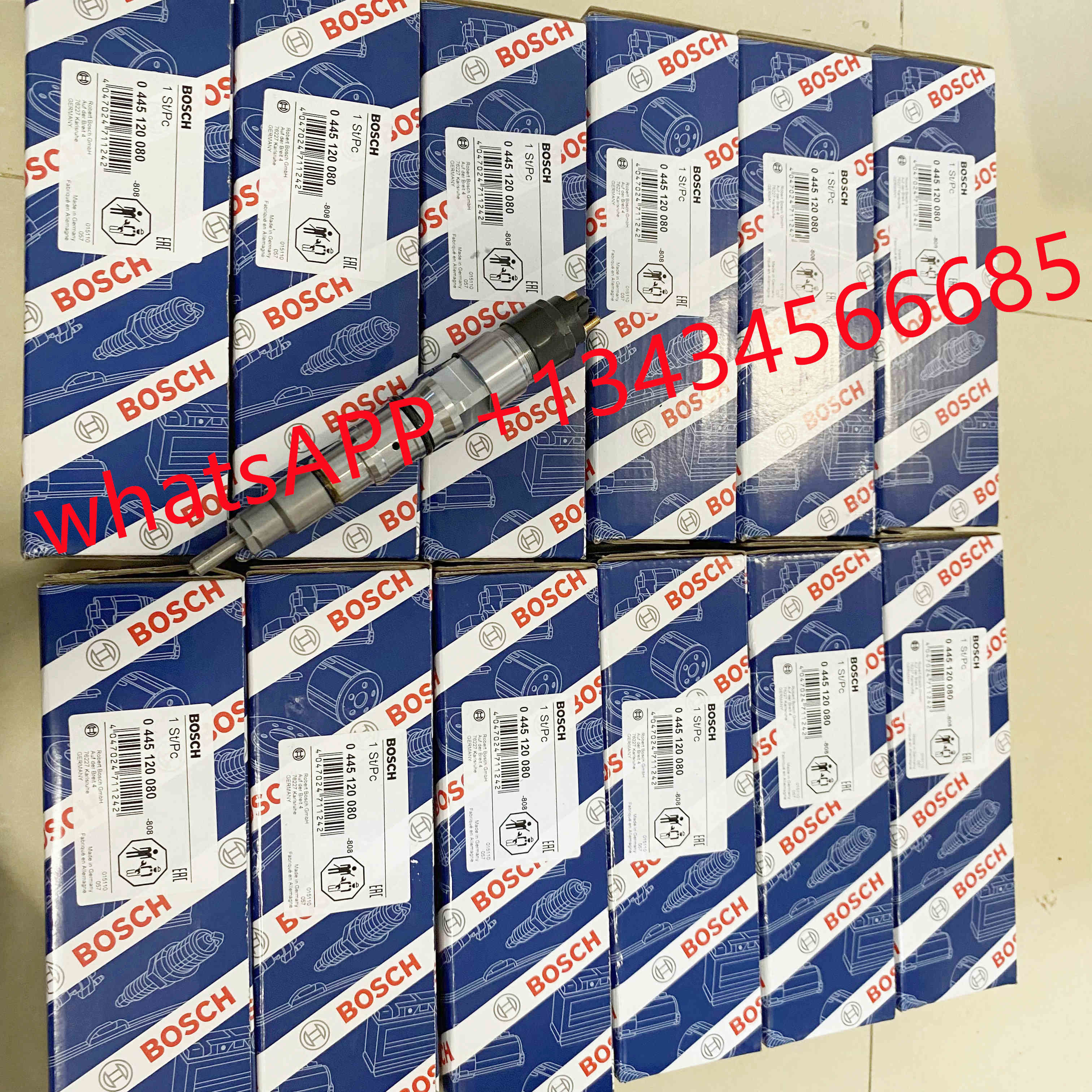 0445120268 / 0445120080 fuel injector is applicable to new products of Doosan Daewoo dx260lc-9c excavator