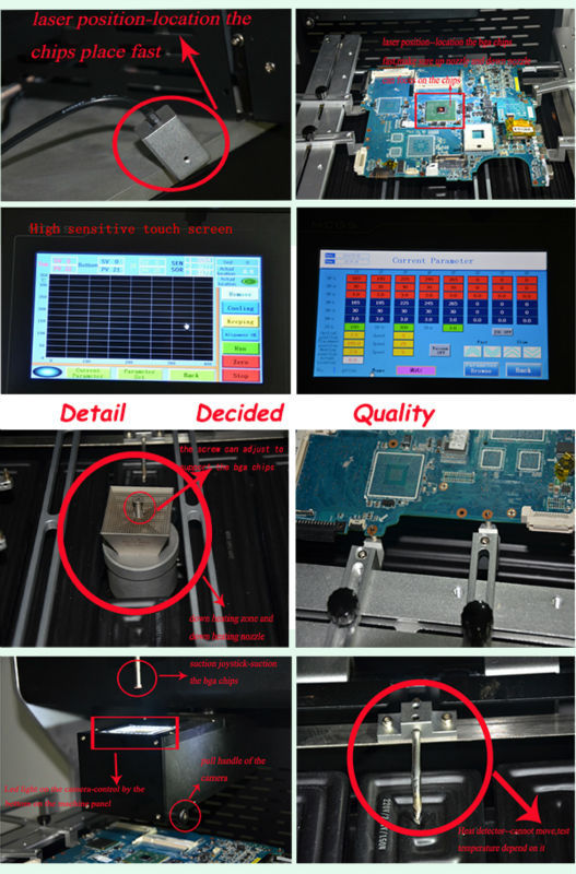 5100W BGA Welding Machine HD CCD LCD Monitor Mobile IC Reballing Machine