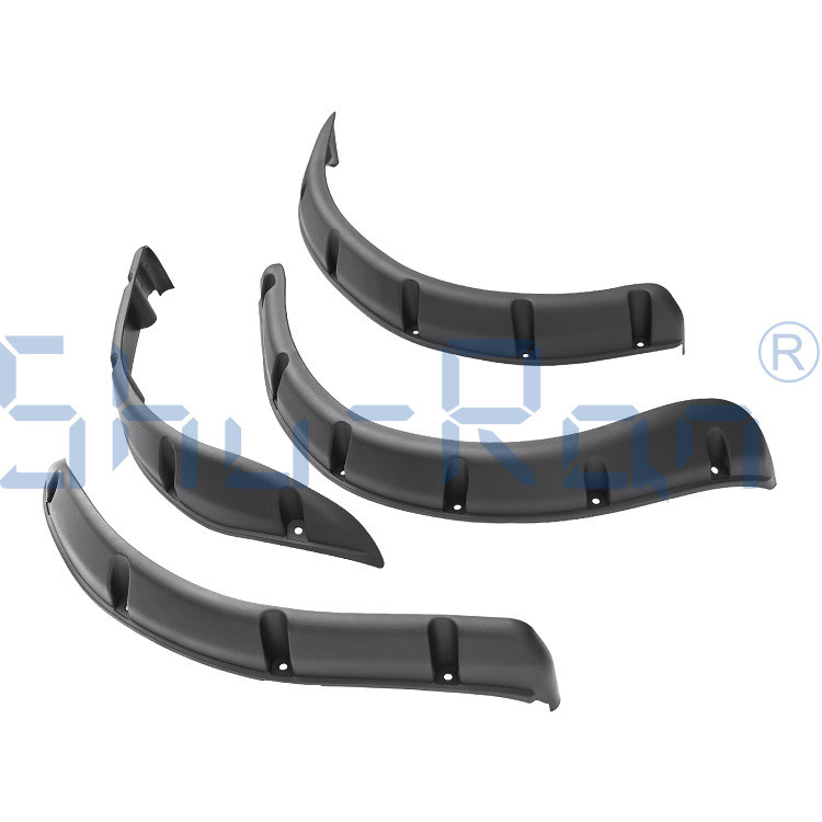 Black Golf Cart Rear and Front Fender Flares For Yamaha, Set of 4