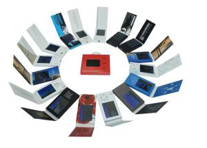 Quality 2.4 inch built - in battery Video Business Card , rechargeable digital video brochure wholesale