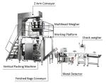 Chocolate Bean Gummy Bear Pillow Bag Packing Machine 55bags/Min