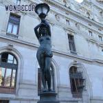 Custom House Indoor Decorative Metal Art Bronze Lady Lamp Sculpture