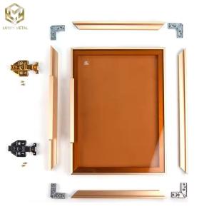 Quality Kitchen Wardrobe Door Frame Aluminium Profile Manufactured In Vietnam wholesale