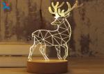 Colorful Custom Acrylic Gifts 3D Night Lamp For Christmas Gift ROHS Approved