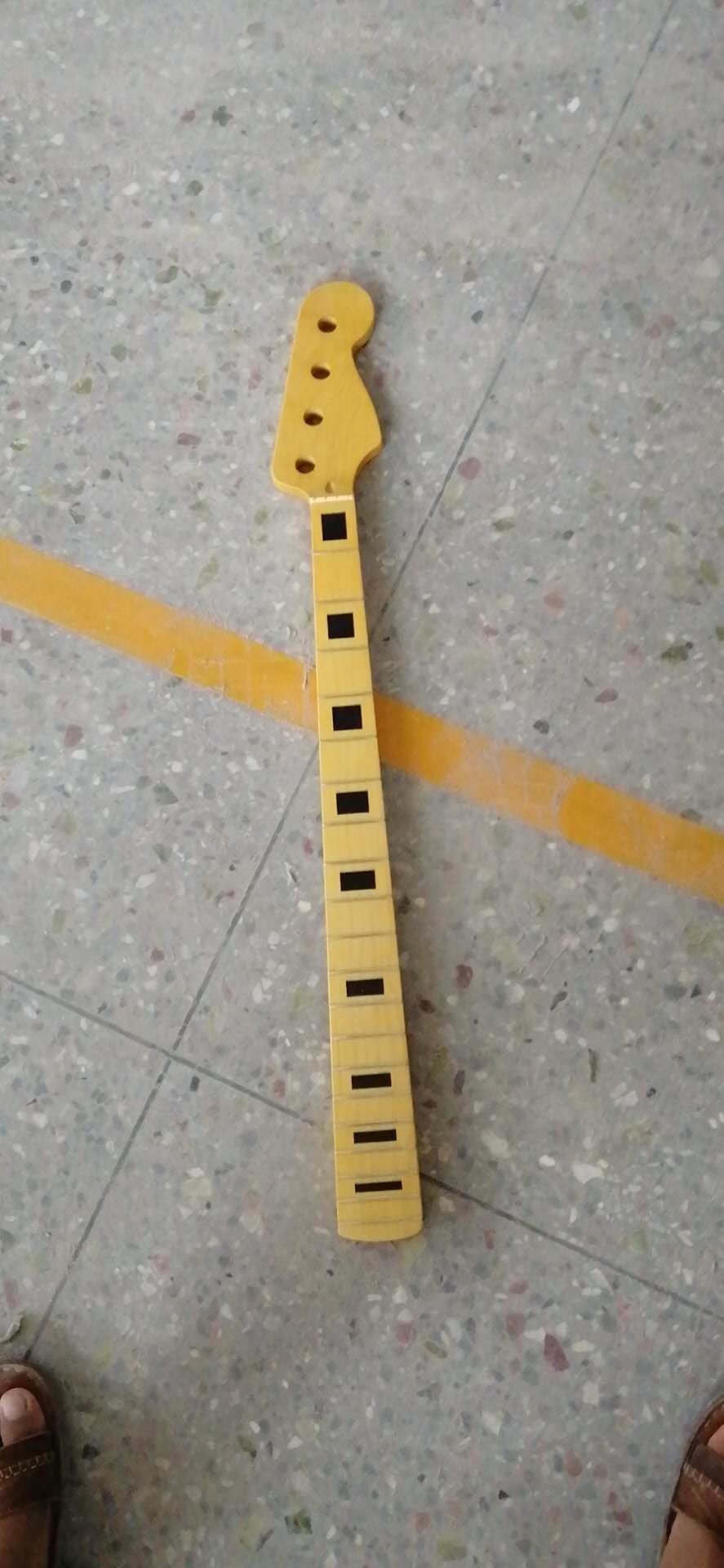 Custom Grand 22 Fret Roasted Maple Electric Guitar Neck for Handmade Tele Guitar Kits Gloss Finished with Bone Nut