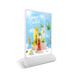 Double-Sided LED Advertising Light Boxs A4 Rechargeable For Restaurant Menu