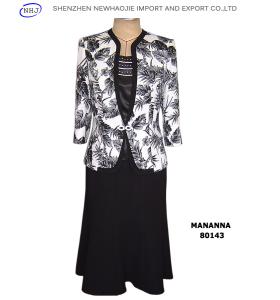 Quality Ladies elegant prints 3 piece suit wholesale