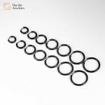 GD Same Paragraph Titanium Steel Jewelry Hip Hop Circle Burst Round Hoop