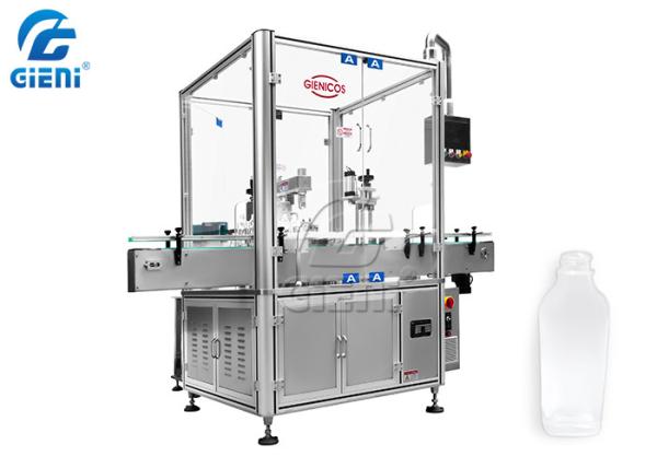Glass Round Bottle Wiper Pressing Machine , Automatic Wiper Feeding Pressing