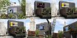 Aluminum Cabinet Outdoor Advertising Led Display High Brightness P2.97mm 1R1G1B