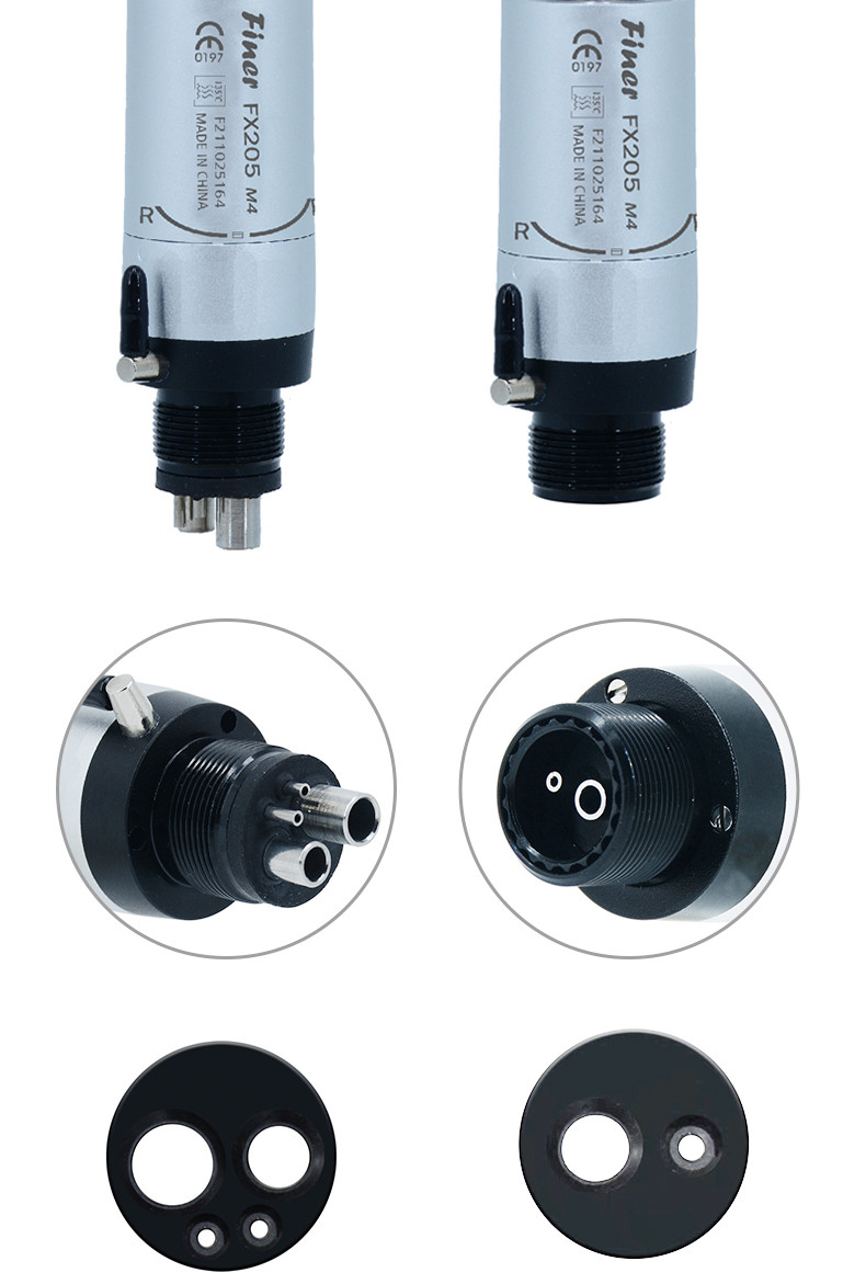 Straight Nose Dental Handpiece Unit 0.3-0.35Mpa With Air Motor