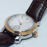 Stainless steel quartz watch,leather watch