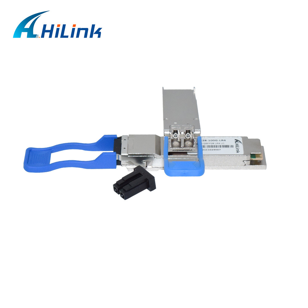 QSFP28 100G LR4 Optical Transceiver Module LAN WDM 4x25G Channels 1310nm SMF Dual LC 10KM