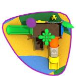 Customized Color Kindergarten Playground Slide 19042b Toys Outdoor Equipment