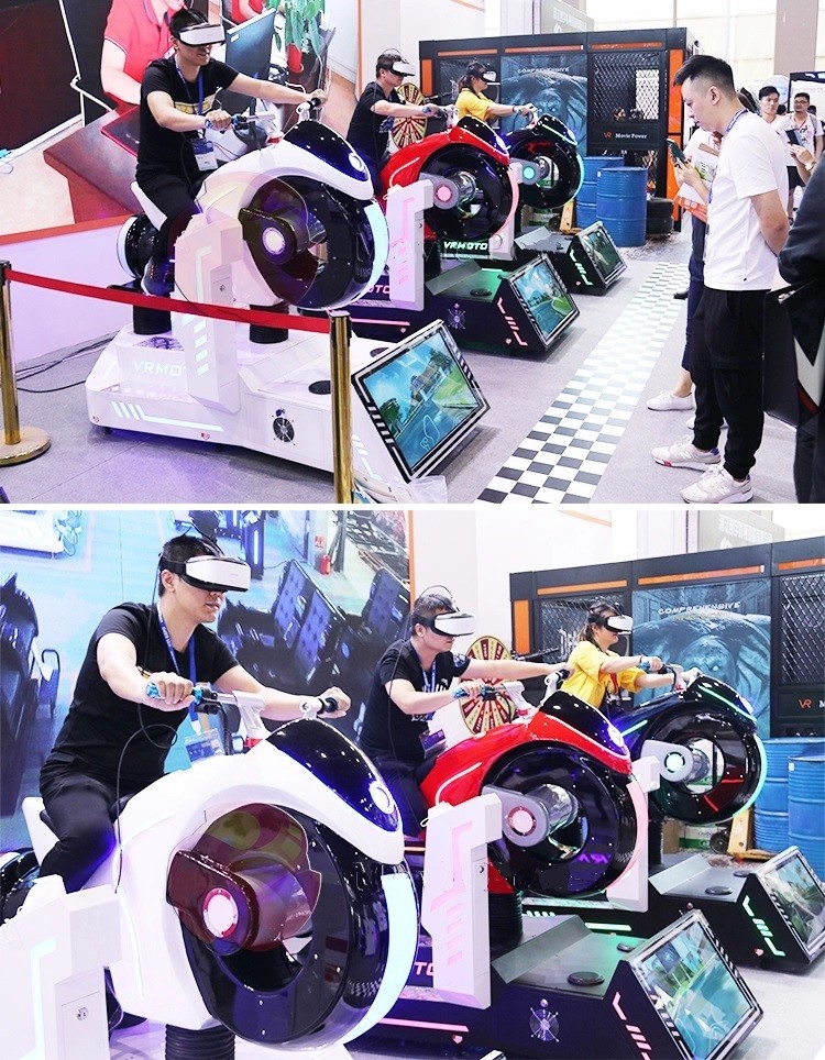 Racing Roller Coaster 9D VR Chair VR Remote Movie Power For Shopping Mall