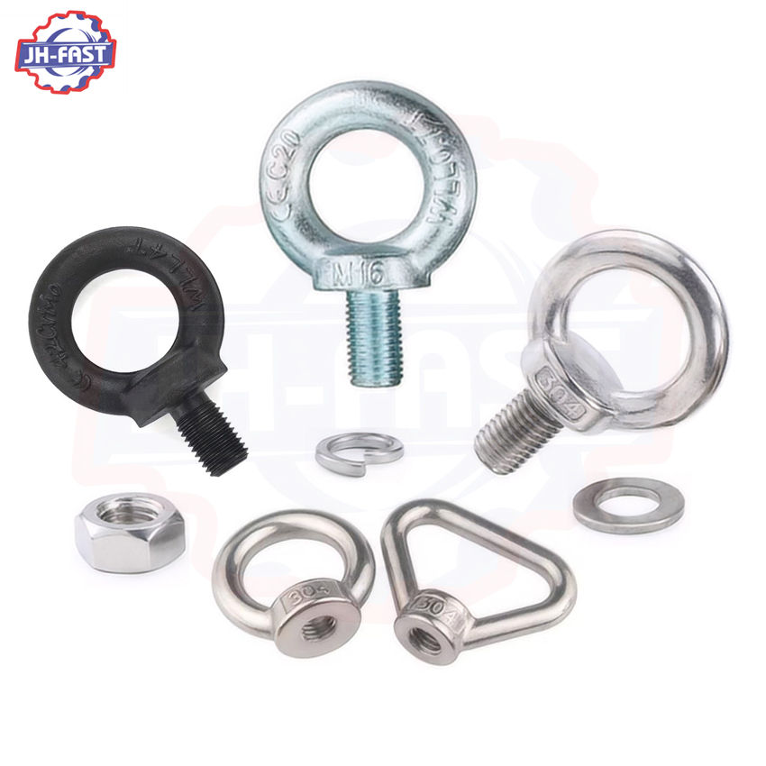 Custom Grade 8 8.8 M12 35mm Large Eye Bolt in Carbon Steel for Heavy Duty Applications