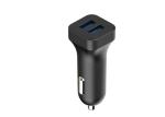 RoHs Certificated 12VDC - 24VDC USB Car Charger Dual USB Port 5V 2.4A