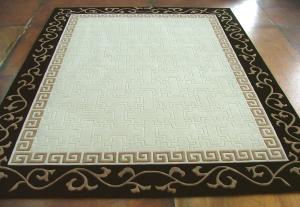 Quality OEM Handmade Woollen Carpet , Hand Knotted Wool Rugs Eco - Friendly wholesale
