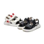 Stylish Black Soft Sole Slippers Sport Leather Sandals 26-30 31-37 Size