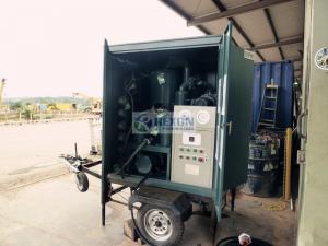 Small Mobile Oil Purification Plant With Double Stage Vacuum System 3000LPH ZYD-M-50