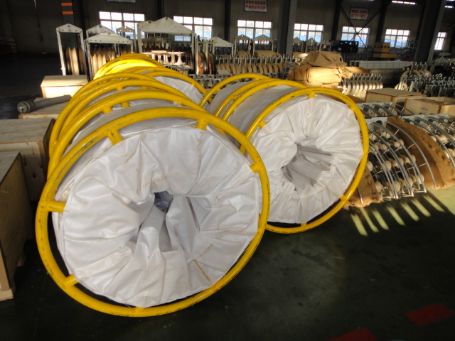 Overhead Lines Tower Erection Tools Pilot Nylon Double Braid Rope 20mm Diameter 75KN Breaking Load