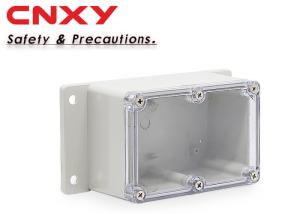 Quality Eco Friendly Sealed Flanged Plastic Box Non Toxic Clear Lid Long Life Span wholesale