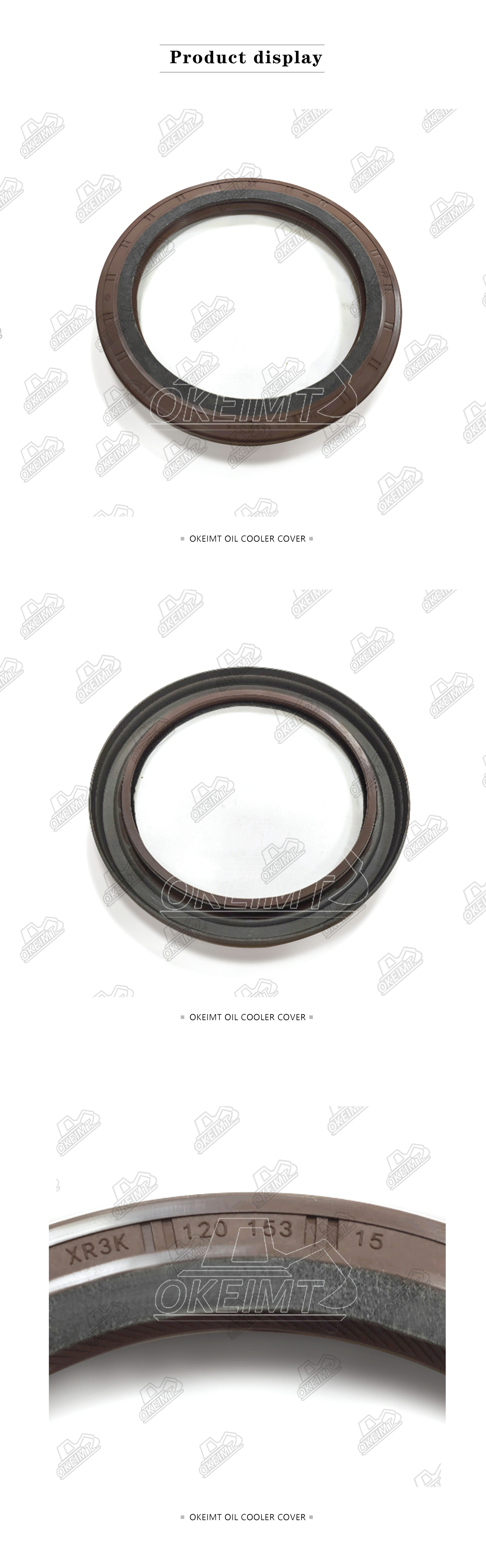 6SD1 Crankshaft Front Oil Seal 1-09625540-3 For Isuzu Engine 120*153*15