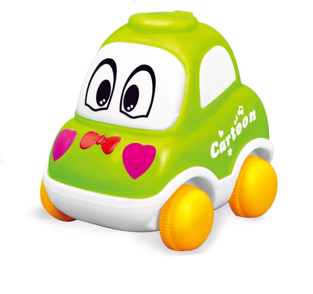 Friction Cartoon Car Toy Four-Wheel Drive Car Children&prime;s Simulation Model Car Fall-Proof Toy