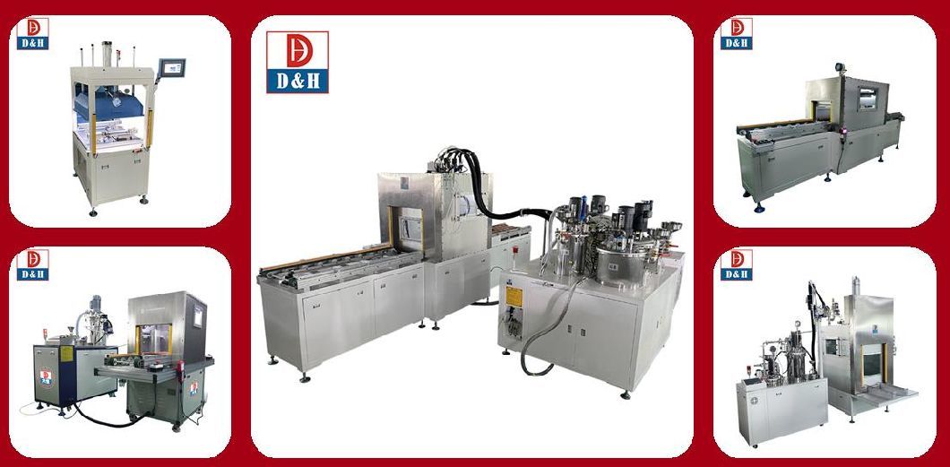 Semiconductor Parts Vacuum Equipment with Ab Materials Potting Dispenser System Stand-Alone Vacuum Chamber Potting Machine