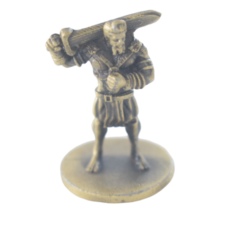 In Stock Bronze Plated Zinc Alloy Metal Statues Metal Figurines For Board Game