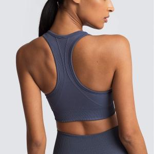 Quality Breathable yoga vest without steel ring running underwear, seamless back sexy, close-fitting plus-size sports bra wholesale
