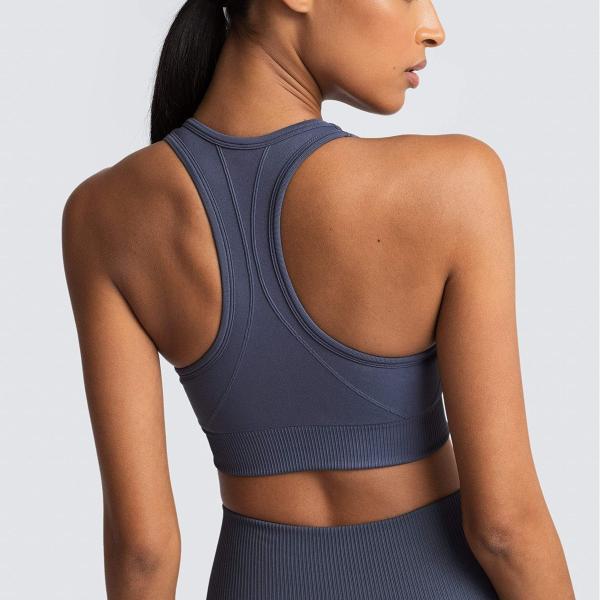 Breathable yoga vest without steel ring running underwear, seamless back sexy,