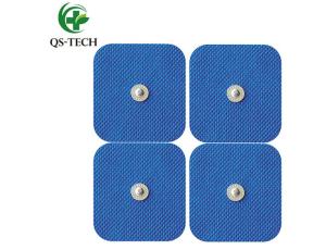 Quality QS-TECH physical therapy electrode pad 5x5cm snap button electrode wholesale