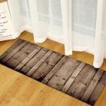 Wood Grain Absorbent Door Mat 40*120cm 60*180cm Bedroom Floor Carpets