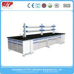 Wall Mount Lab Bench Furniture High Temperature Resistant Free Design