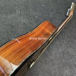 41 Inch Gloss Finishing 12 Strings Flamed Maple Neck Solid KOA Wood Acoustic