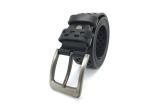 Hollow Out Mens Casual Leather Waist Belt For Pants With Pin Buckle