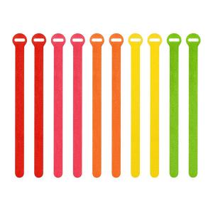 Quality 100% Nylon Reusable Cable Ties Multi Purpose Adjustable Velcro Cable Management Ties wholesale