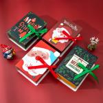 Custom Christmas Cookies Box , New Year Creative Gift Packaging Box