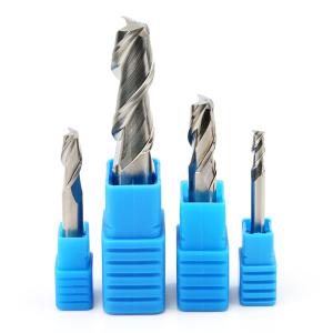 Quality Two Blades Carbide End Mill 0.8mm Flat End Mill Good Smoothness wholesale
