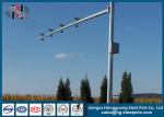 Safety Telescopic CCTV Camera Pole Hot - Dip Galvanized / Powder Coated /
