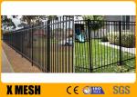 School 2000mm High Picket Vinyl Fence Spear Top Type 2400mm Length Vinyl Coated