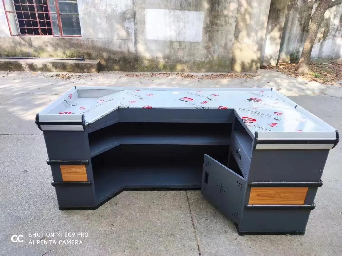 Heavy Duty Supermarket Checkout Counter For Grocery Store Shelves