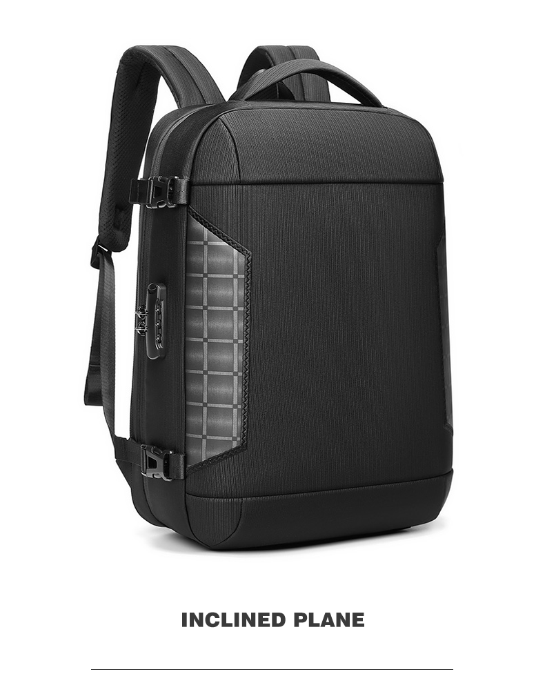 1680D Polyester Waterproof Business Backpack Large Space Eco Friendly