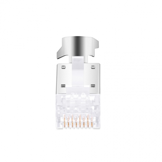 Exact Cables 3U Rj45 Plastic Wire Connector 8 Pin Crystal Head Shielded Connector