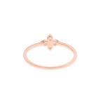 Elegantly 18K Gold Vermeil Four Topaz Gemstones Flower 925 Sterling Silver Rings