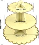 Birthday Round Food Stand Display 3 Tier Paper Cupcake Stand