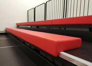 Quality Telescopic Modular Grandstands Leather / Fabric Upholstery Power Operation wholesale
