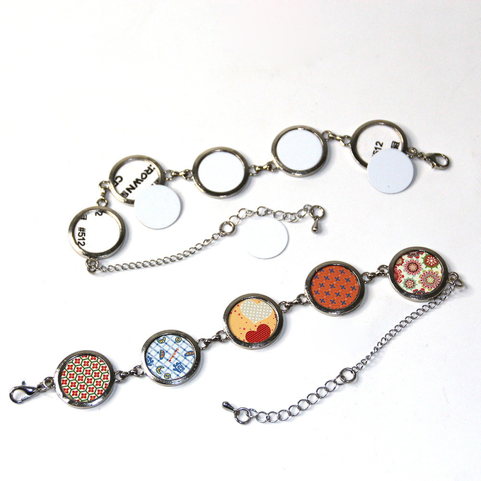 Various Shaped Sublimation Bracelet Blanks For Heat Transfer Photos Printing Customized