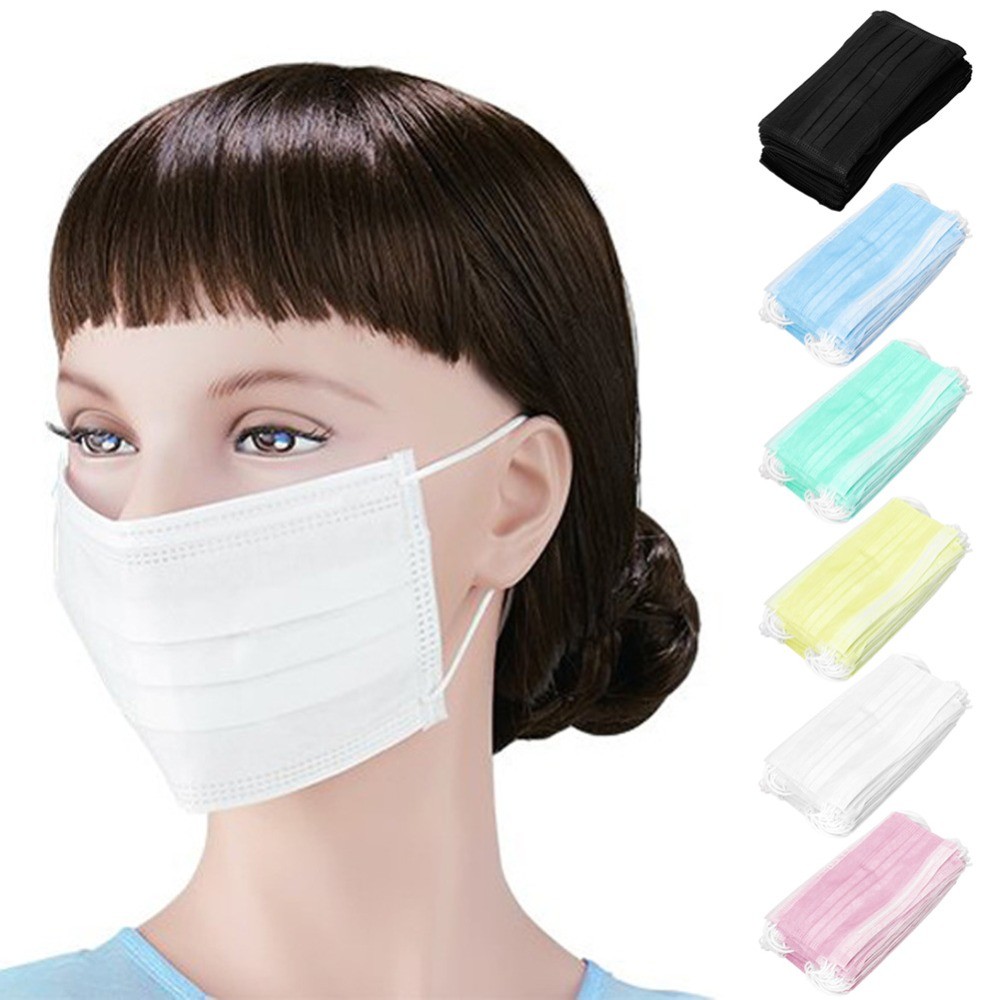 3 Ply Non Woven Disposable Earloop Face Mask CE FDA Approved
